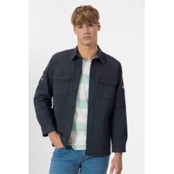 Sobrecamisa El Pulpo Heritage Azul Marino Hombre | Estilo Náutico y Casual