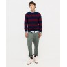 Jersey de Rayas Granate y Azul Marino El Ganso Hombre | Otoño-Invierno
