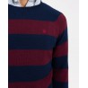 Jersey de Rayas Granate y Azul Marino El Ganso Hombre | Otoño-Invierno