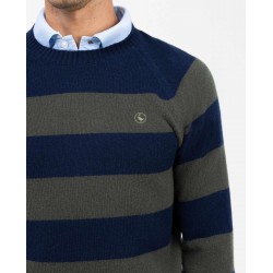 Jersey Rayas Verde y Azul Marino El Ganso Hombre | Eolo Sanxenxo