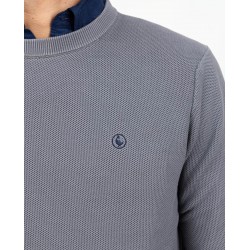 Jersey piqué estructura garment dyed gris El Ganso – moda hombre sostenible y casual