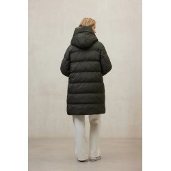 Abrigo Manlie Verde Mujer Ecoalf | Abrigo Largo Reciclado y Cálido