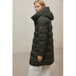 Abrigo Manlie Verde Mujer Ecoalf | Abrigo Largo Reciclado y Cálido