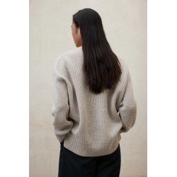 Jersey Azalea Beige Mujer Ecoalf | Lana 100% Reciclada y Sostenible