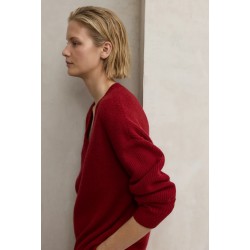 Jersey Azalea rojo Mujer Ecoalf | Lana 100% Reciclada y Sostenible