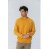 Sudadera El Pulpo Cuello Caja Mostaza | Algodón Orgánico Hombre | Eolo Sanxenxo