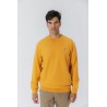 Sudadera El Pulpo Cuello Caja Mostaza | Algodón Orgánico Hombre | Eolo Sanxenxo