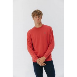 Sudadera El Pulpo Cuello Caja Roja | Algodón Orgánico Hombre | Eolo Sanxenxo