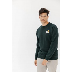 Sudadera El Pulpo Sea Lover Verde | Algodón Orgánico Hombre | Eolo Sanxenxo