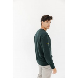 Sudadera El Pulpo Sea Lover Verde | Algodón Orgánico Hombre | Eolo Sanxenxo