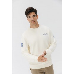 Sudadera El Pulpo Blanca Unisex | Náutica Casual | Eolo Sanxenxo