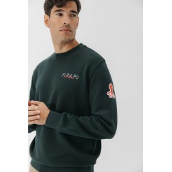 Sudadera El Pulpo Verde Unisex | Náutica Casual | Eolo Sanxenxo