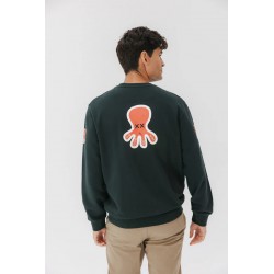 Sudadera El Pulpo Verde Unisex | Náutica Casual | Eolo Sanxenxo