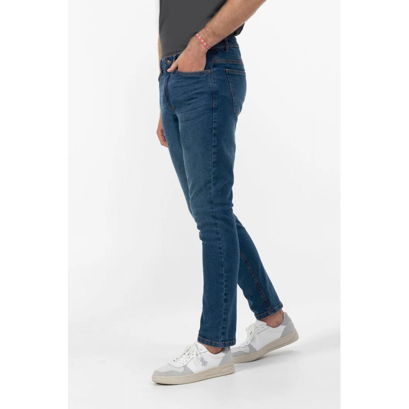 Pantalón Vaquero Azul Medio El Pulpo | Slim Fit | Hombre | Eolo Sanxenxo