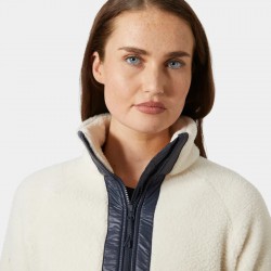 Polar Mujer Helly Hansen Blanco Marino – Calidez Náutica y Estilo