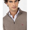 Jersey cuello cremallera topo El Ganso hombre | Eolo Sanxenxo