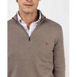 Jersey cuello cremallera topo El Ganso hombre | Eolo Sanxenxo