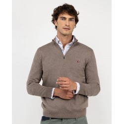Jersey cuello cremallera topo El Ganso hombre | Eolo Sanxenxo