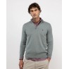 Jersey cuello cremallera verde El Ganso hombre | Eolo Sanxenxo