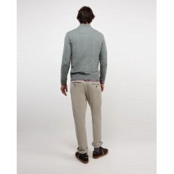 Jersey cuello cremallera verde El Ganso hombre | Eolo Sanxenxo