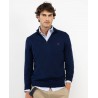 Jersey cuello cremallera azul marino El Ganso hombre | Eolo Sanxenxo