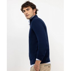 Jersey cuello cremallera azul marino El Ganso hombre | Eolo Sanxenxo