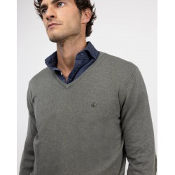 Jersey verde pico coderas El Ganso hombre | Eolo Sanxenxo