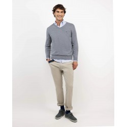 Jersey gris pico coderas El Ganso hombre | Eolo Sanxenxo