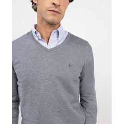 Jersey gris pico coderas El Ganso hombre | Eolo Sanxenxo