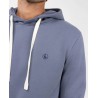 Sudadera Azul Petróleo Capucha  El Ganso Hombre | Estilo Casual Náutico