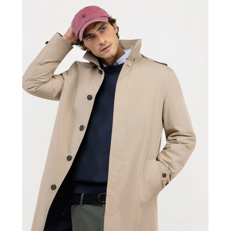 Gabardina Acolchada Beige El Ganso Hombre | Impermeable y Sostenible