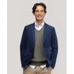 Americana Pana Azul Marino El Ganso Hombre | Look Casual Elegante