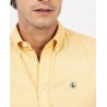 Camisa Micro Pana Amarilla El Ganso Hombre | Casual y Suave
