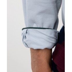 Camisa Micro Pana Gris Azulada El Ganso Hombre | Casual y Suave