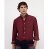 Camisa Micro Pana Granate El Ganso Hombre | Casual y Suave