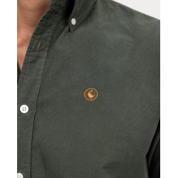 Camisa Micro Pana verde El Ganso Hombre | Casual y Suave