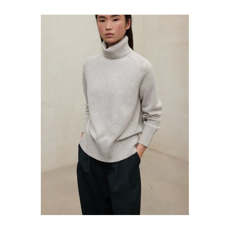 Jersey Caqui de Lana Reciclada | Moda Sostenible