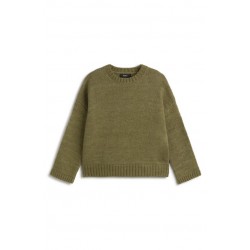 Jersey Kiwi  verde Oversize | Lana Reciclada y Algodón Orgánico