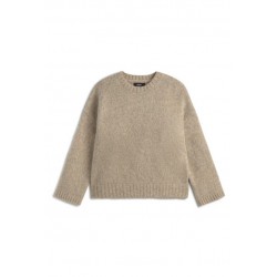 Jersey Kiwi beis Oversize | Lana Reciclada y Algodón Orgánico