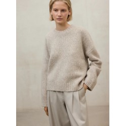 Jersey Kiwi beis Oversize | Lana Reciclada y Algodón Orgánico