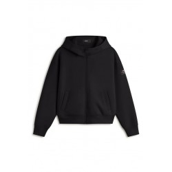 Sudadera Arica negra oversize | Poliéster reciclado y orgánico