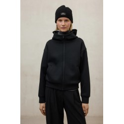 Sudadera Arica negra oversize | Poliéster reciclado y orgánico