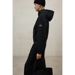 Sudadera Arica negra oversize | Poliéster reciclado y orgánico