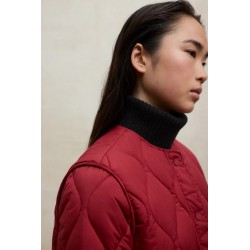 Chaqueta Musa roja reciclada | Repelente al agua y vegana