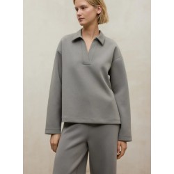 Sudadera Granadella beige oat oversize | Reciclada y sostenible