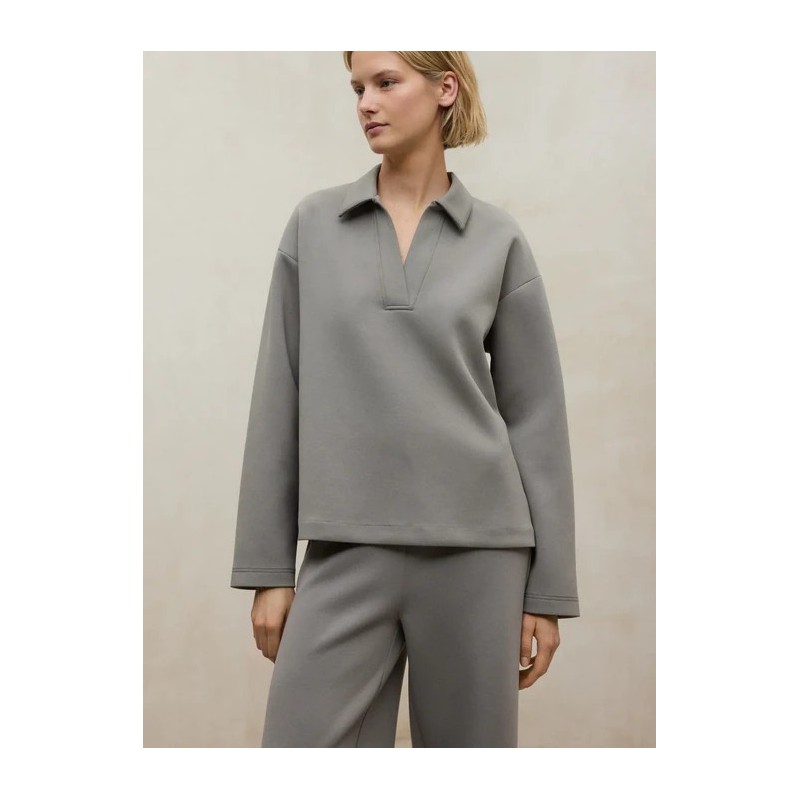 Sudadera Granadella beige oat oversize | Reciclada y sostenible