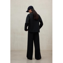 Sudadera Granadella negra oversize | Reciclada y sostenible