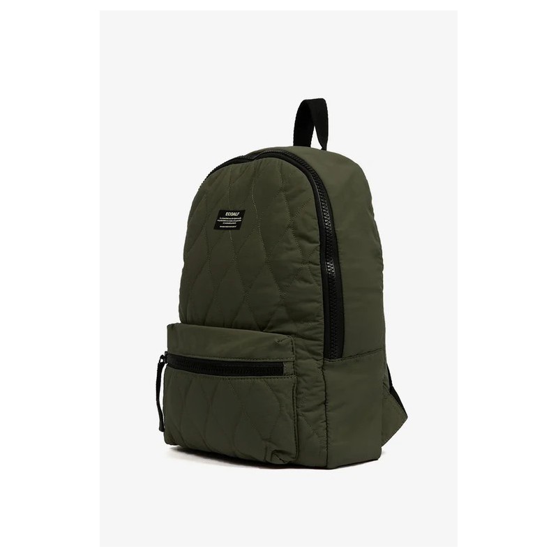 Mochila Flock verde reciclada | Textile-to-Textile sostenible