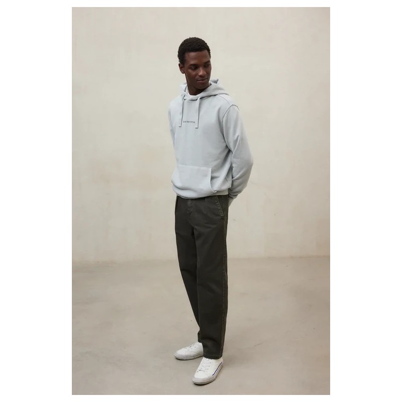 Sudadera Tavira gris 100% algodón reciclado vegana