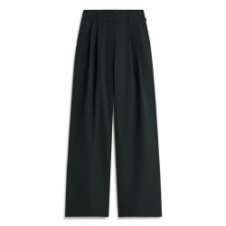 Pantalón Miel negro cintura alta 100% poliéster reciclado